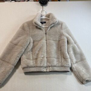 Coffee Shop Beige Teddy Jacket